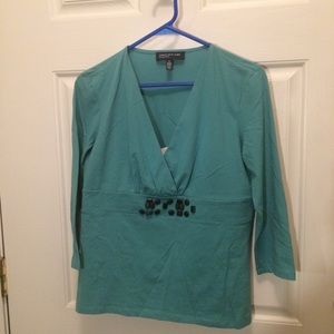 Jones New York signature series M Aqua top